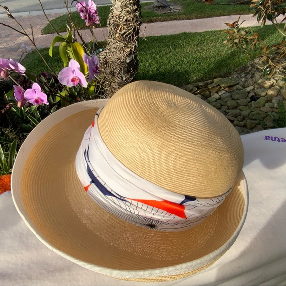Vintage Mr. Monroe Straw Sun Hat | 1960s Designer Classic - Picture 7 of 9